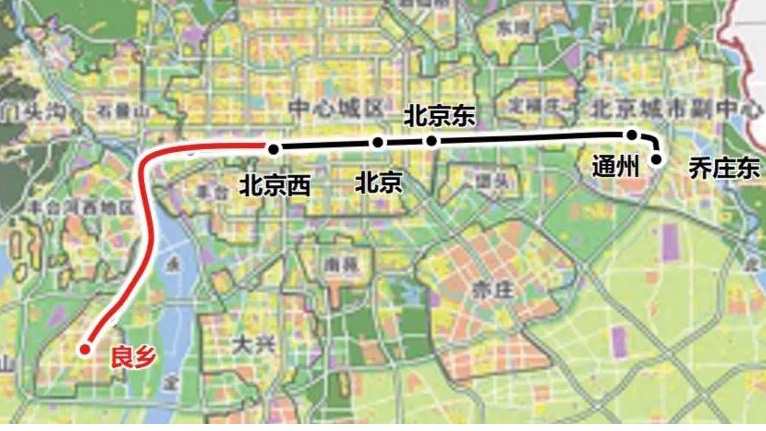 这条线路6月30日前开通从良乡站到北京西站不到半小时