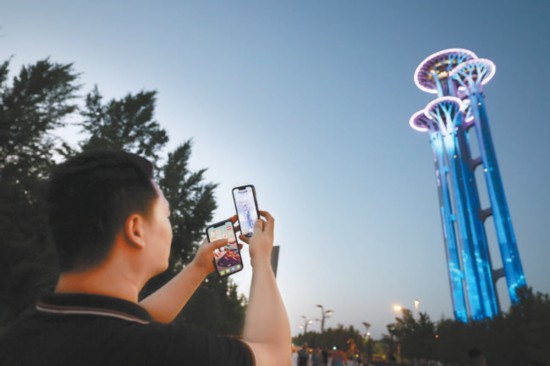 线上看北京地标最美夜景AR秀！在东西南北中这几个地方——